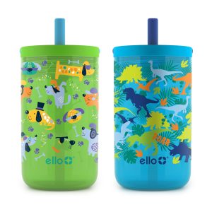 Bop 12oz Leakproof Kids Tumbler with Optional Straw. Set of 2